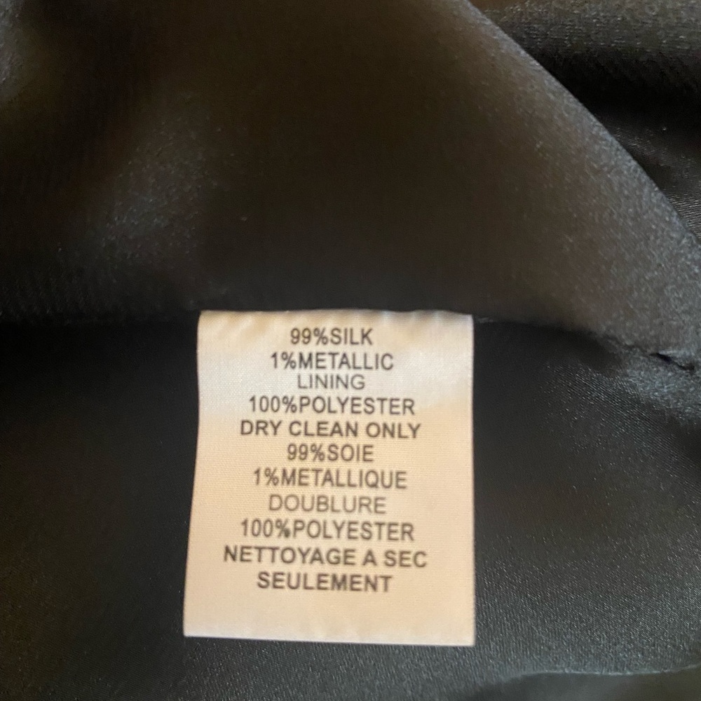 Trina Turk Cupcake Metallic off the shoulders,like new,beautiful silk dress - Picture 14 of 16